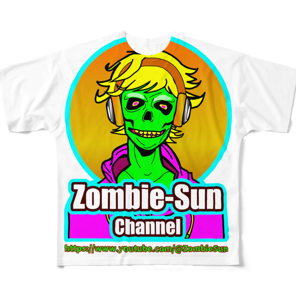 Zombie-Sun_ChannelのZombie-Sun 公式グッズ 풀그래픽 티셔츠