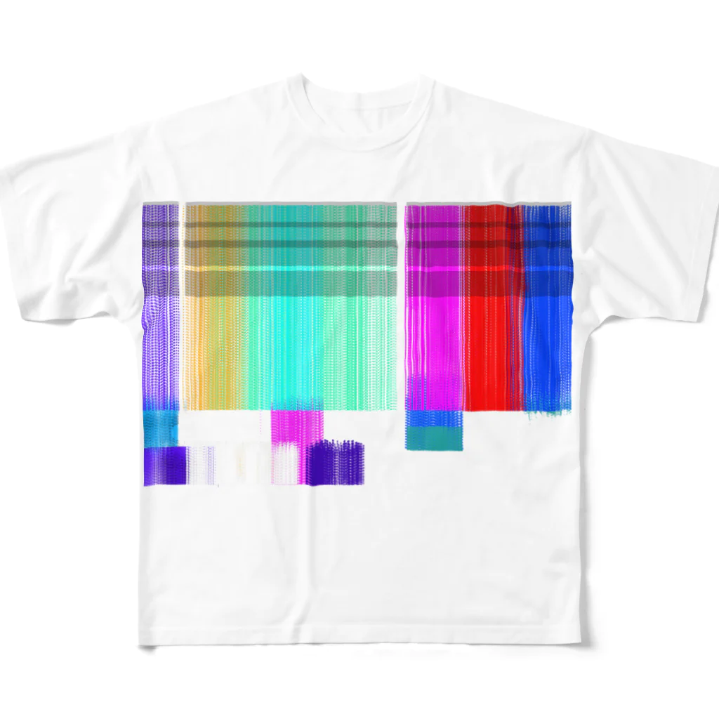 koupe_のColor Bars フルグラフィックTシャツ