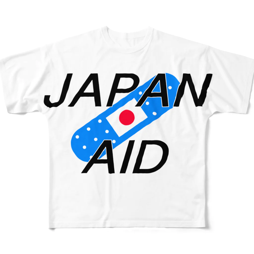 SuzutakaのJapan aid フルグラフィックTシャツ