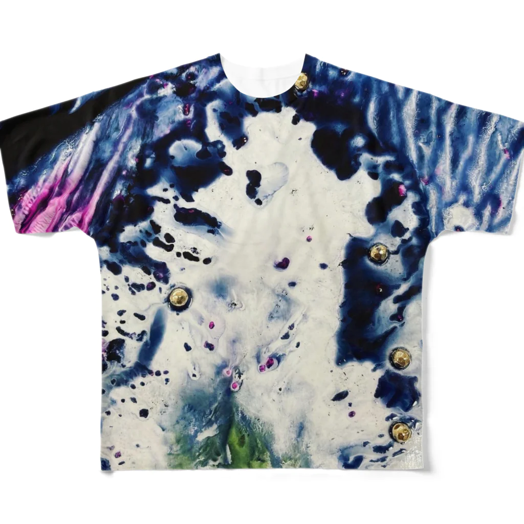 キモグラフィック屋さん － Unconscious Art －のZen Monster  All-Over Print T-Shirt