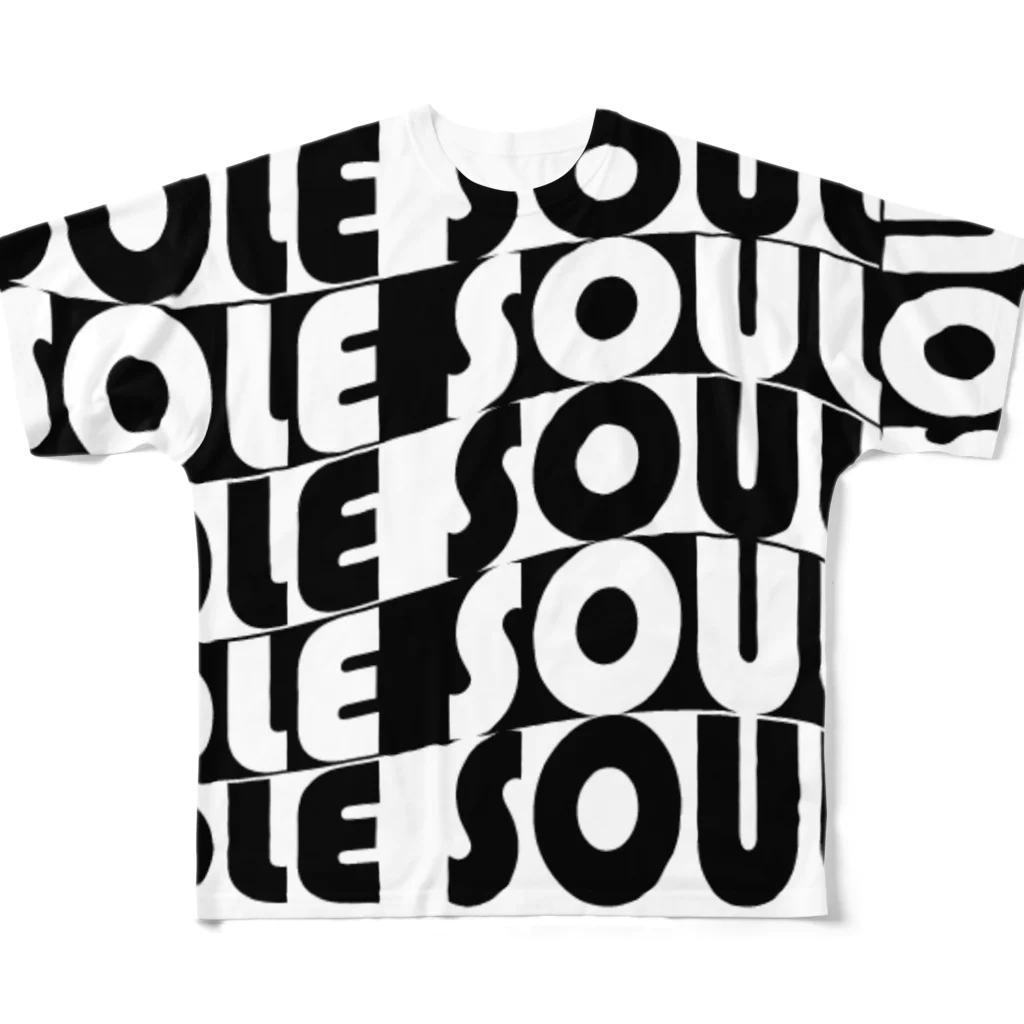 Sole SoulのSOLE SOUL Curve フルグラフィックTシャツ