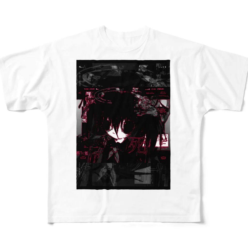 僕穴凹の雅BLOOD⑅｢穴凹いろฅ.．.ˆ｣ フルグラフィックTシャツ