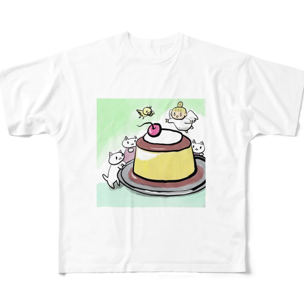 なすこのプリン All-Over Print T-Shirt