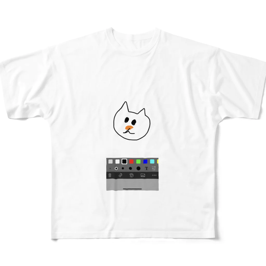 jyagaoriのピーカンナッツ フルグラフィックTシャツ