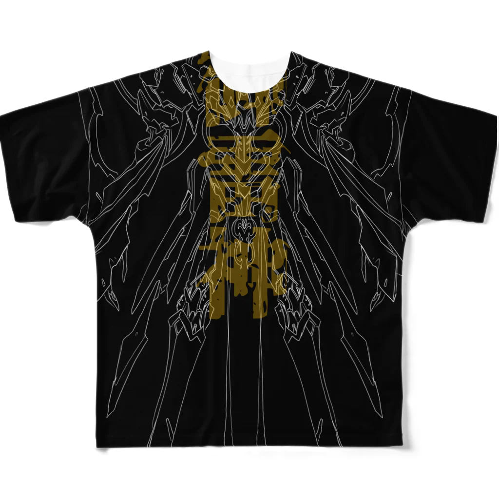 obsidian　gardenの日本神話　建御雷神 フルグラフィックTシャツ