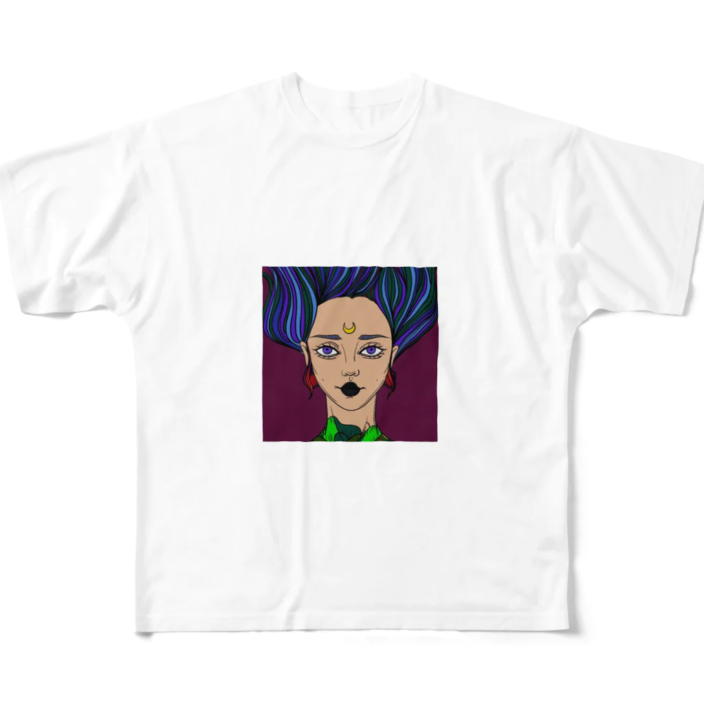 Remore -リモア-のHalloween Taste Mermaid  All-Over Print T-Shirt