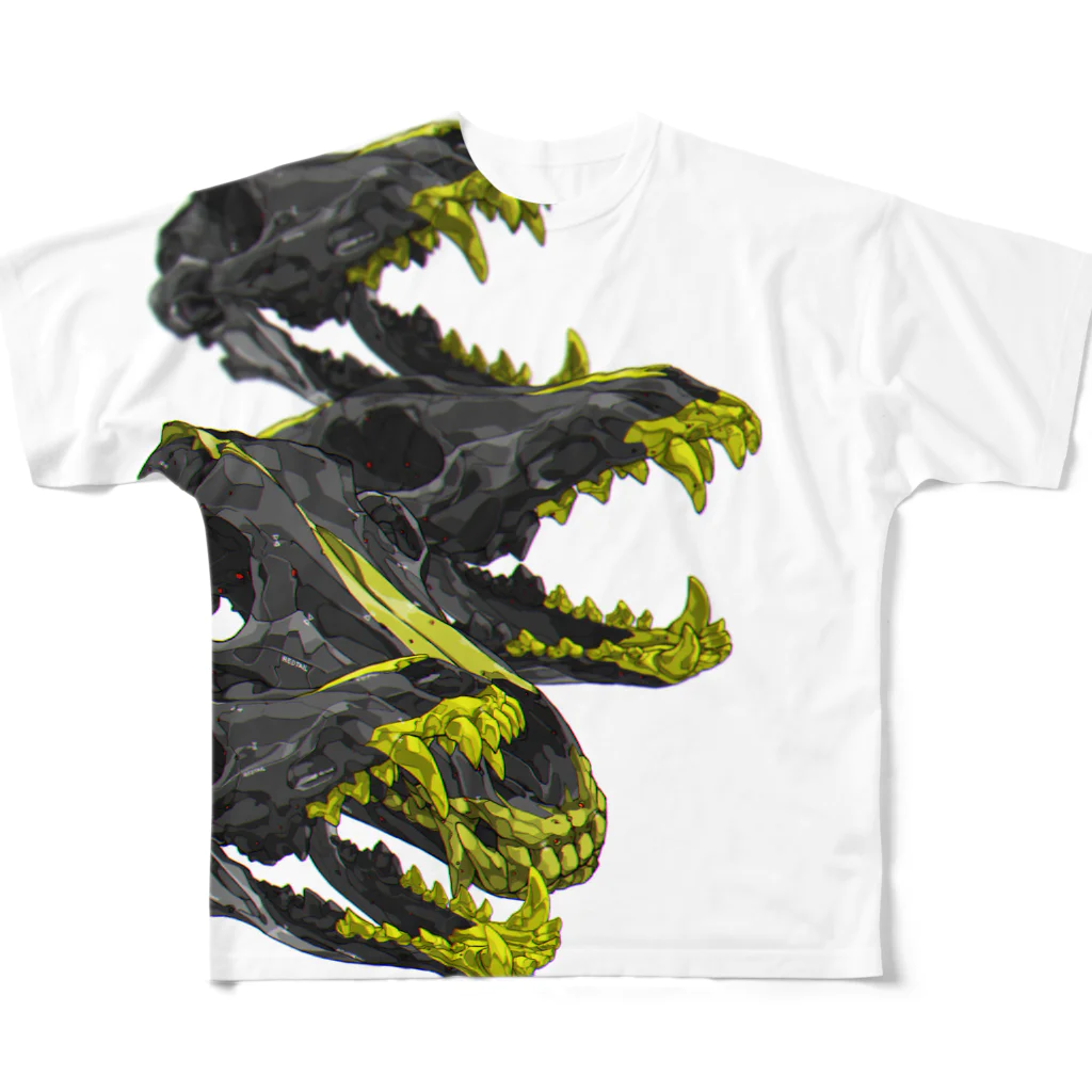 REDTAILの強化骨格8：Enhanced skeleton8 All-Over Print T-Shirt