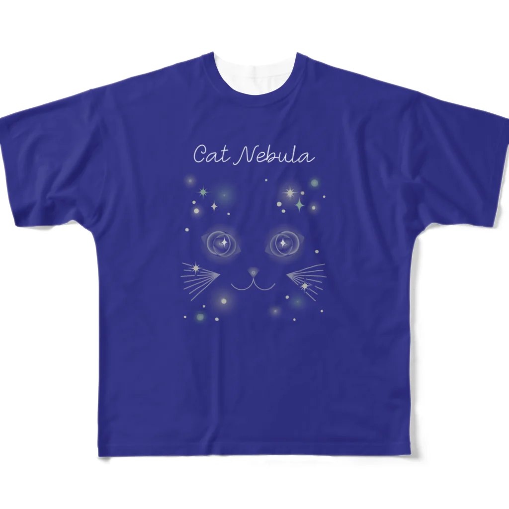 tomokomiyagamiの猫星雲 フルグラフィックTシャツ