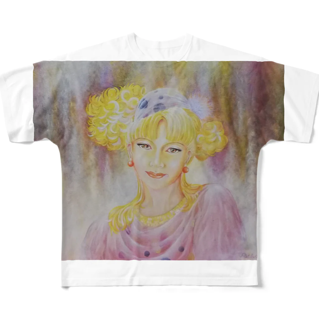 Happy Circusのハッピークラウン3・woman フルグラフィックTシャツ