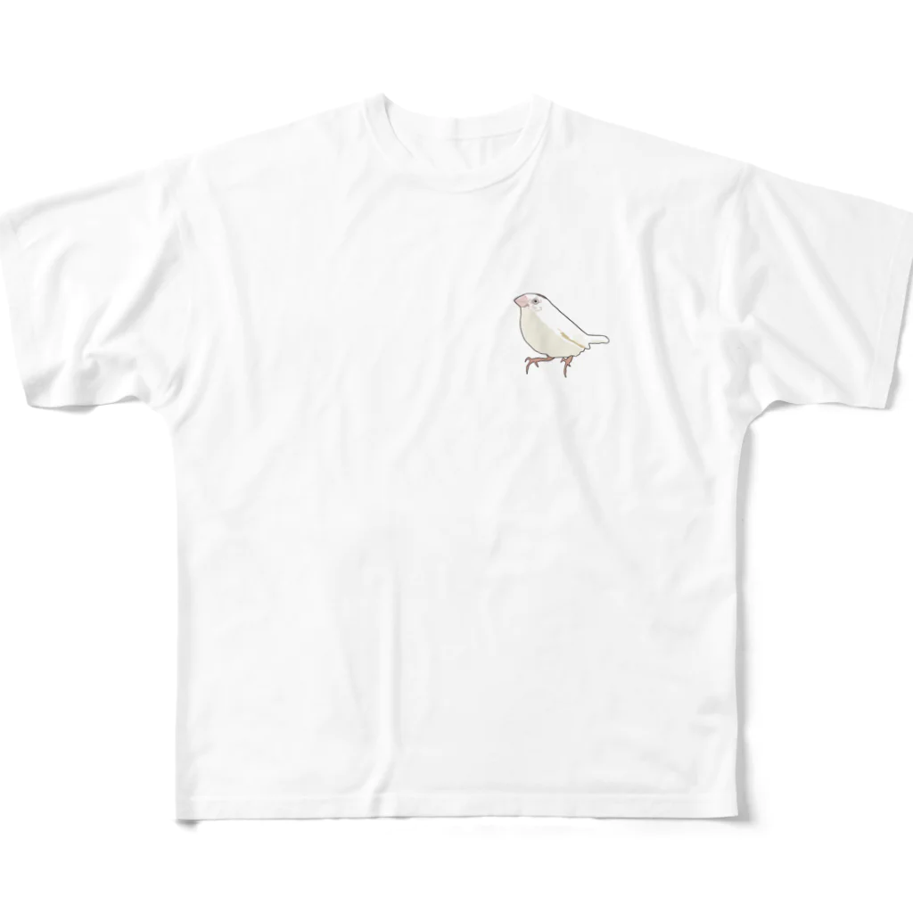 puikkoのジュウシマツ3（ワンポイント） All-Over Print T-Shirt