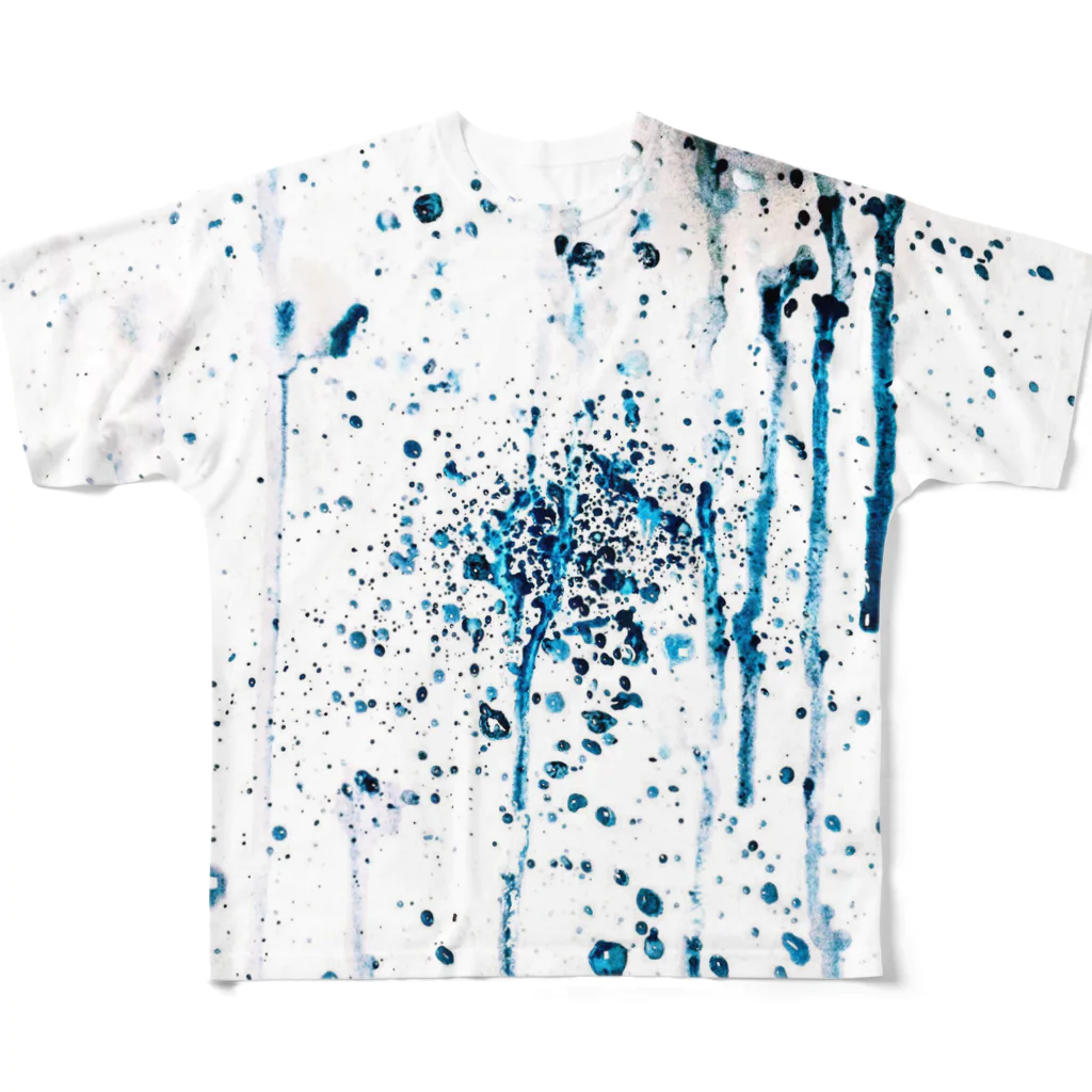 UTANOの滴る フルグラフィックTシャツ