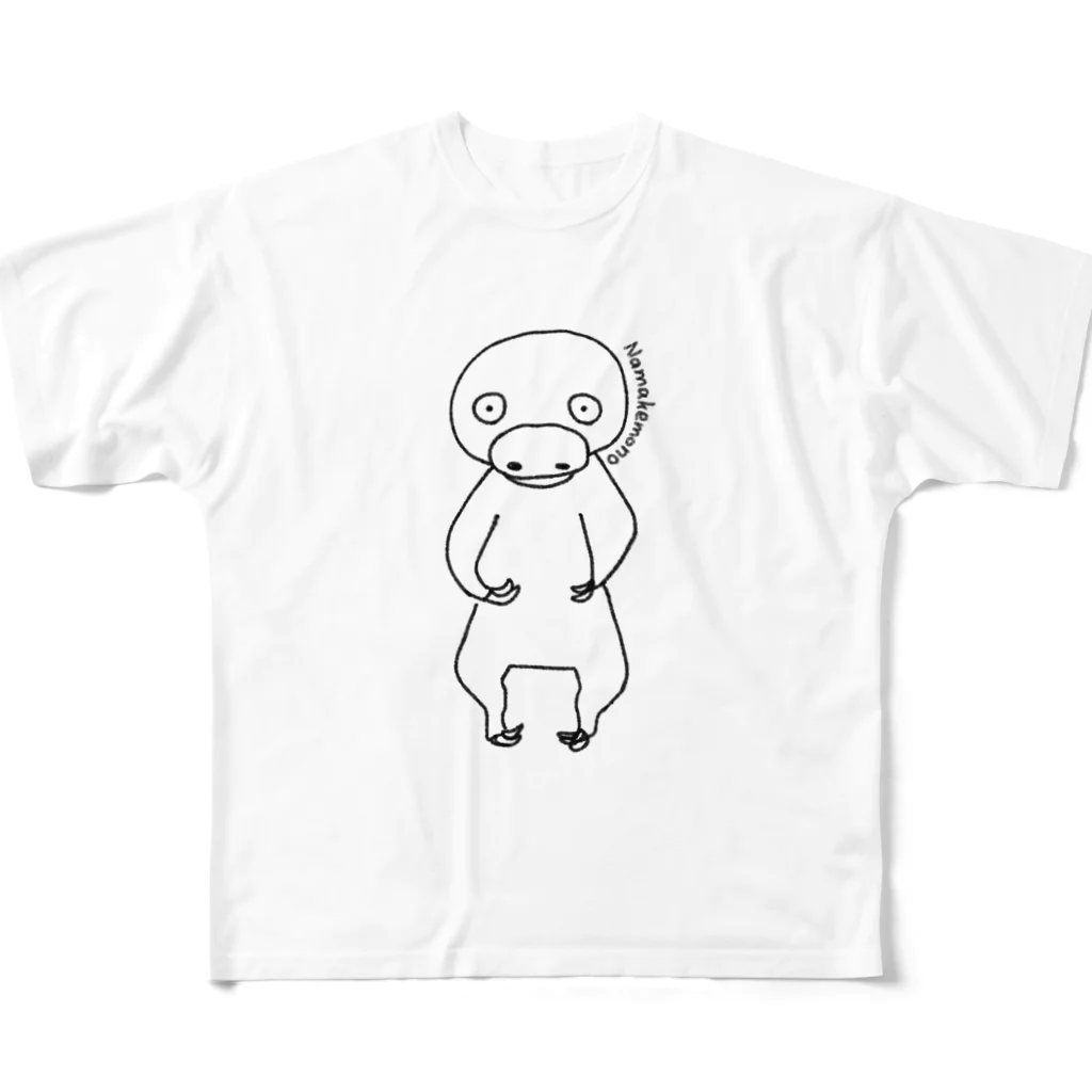 PIKA025のナマケモノ フルグラフィックTシャツ