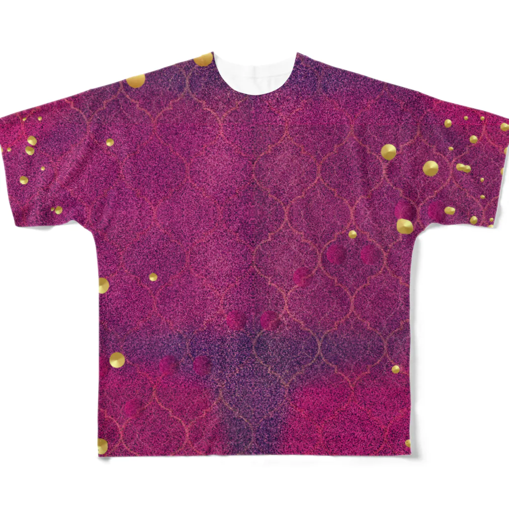 qasr el asulの魔法の絨毯　ピタヤピンク All-Over Print T-Shirt