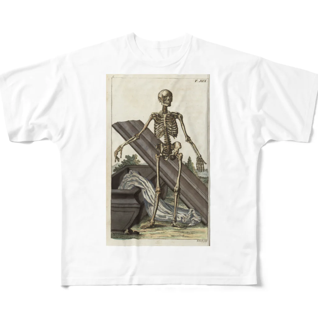 J. Jeffery Print Galleryの死の舞踏 ダンス オブ デス フルグラフィックTシャツ