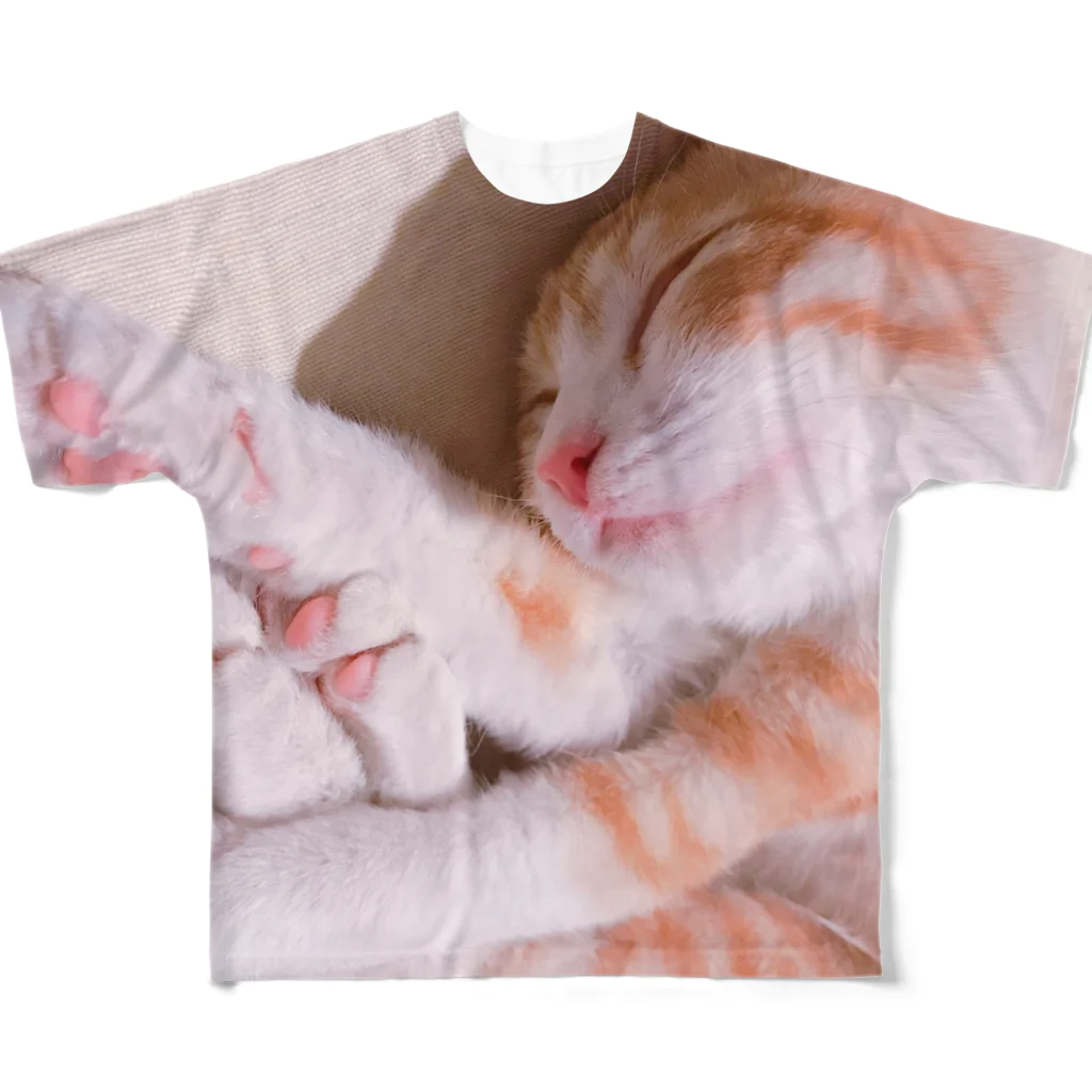 🌜カシワギオモ・チッチ⑩EBC🌛のねこ フルグラフィックTシャツ