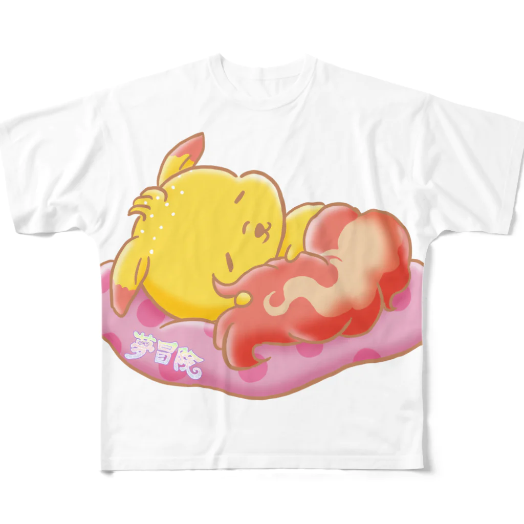 atelierent.jpの夢冒険まっち フルグラフィックTシャツ