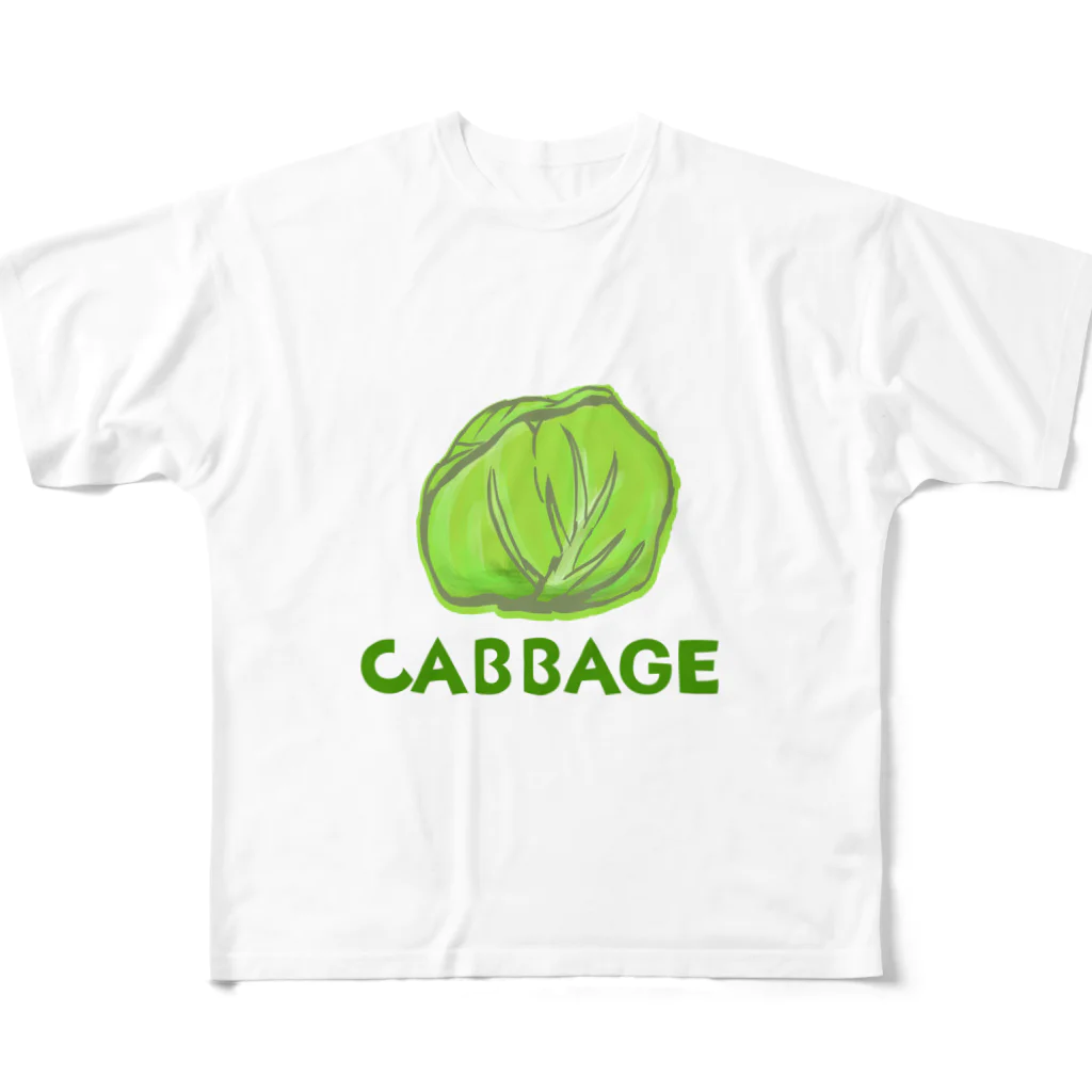 chicodeza by suzuriのcabbage フルグラフィックTシャツ