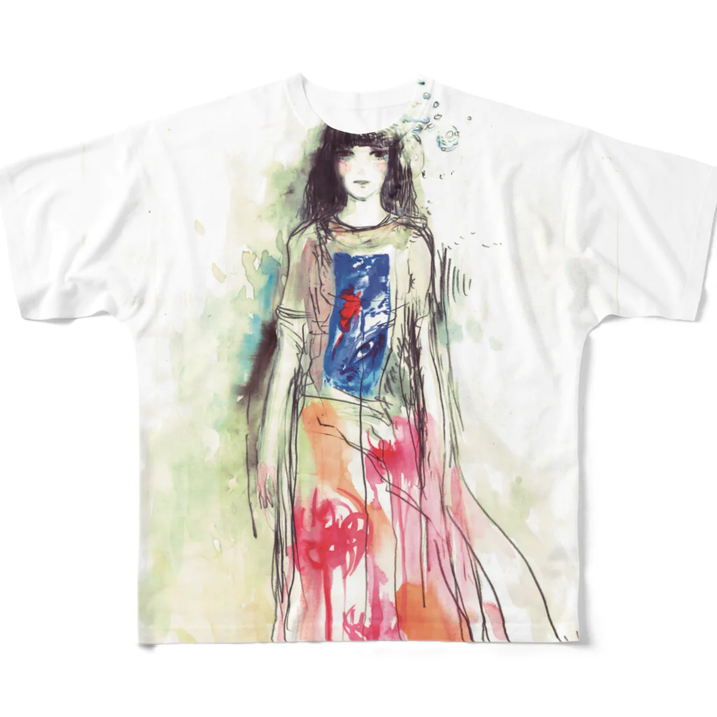 コマイぬのkanae All-Over Print T-Shirt
