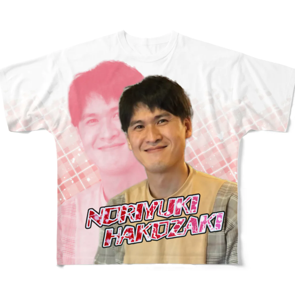 巨谷園(メガタニエン)の箱ちゃんフルグラフィックTシャツ All-Over Print T-Shirt