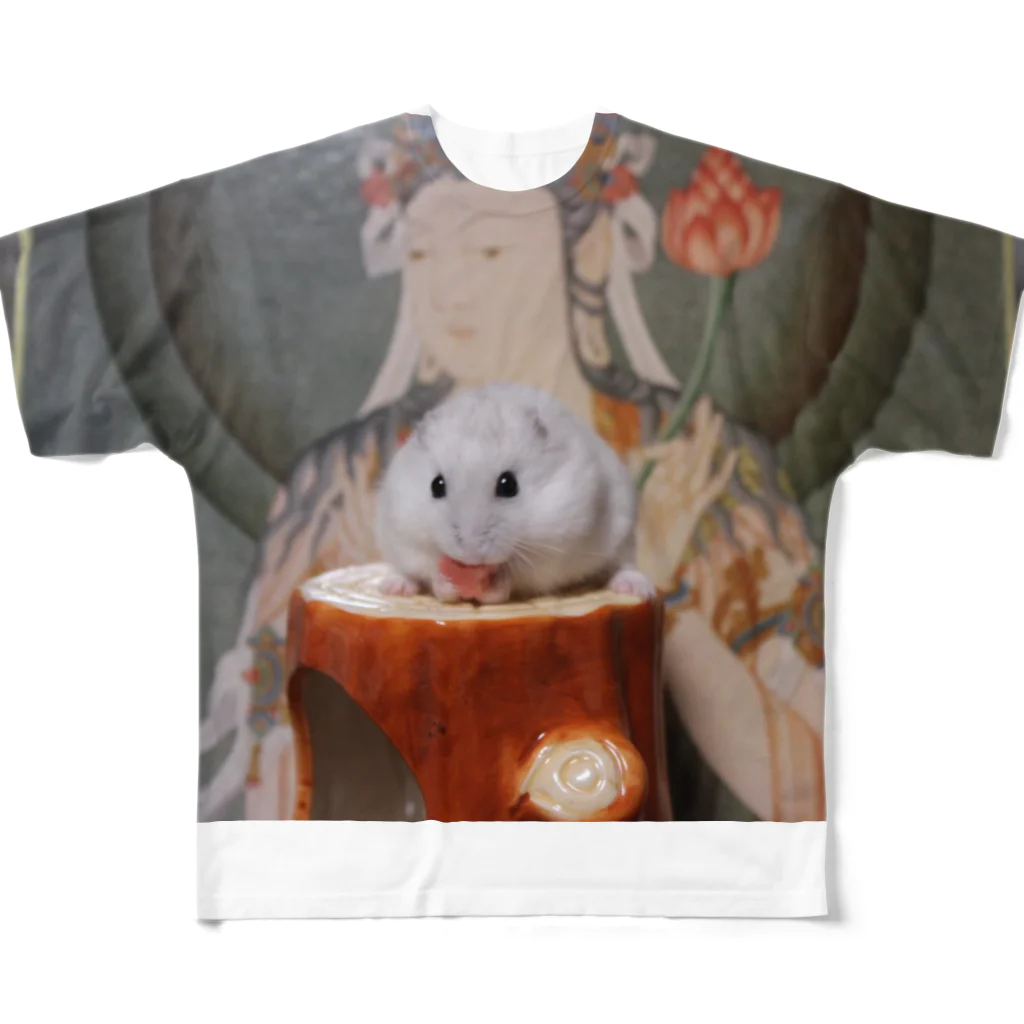 KETOPIKETOPISの貪欲をみつめる観音様 All-Over Print T-Shirt