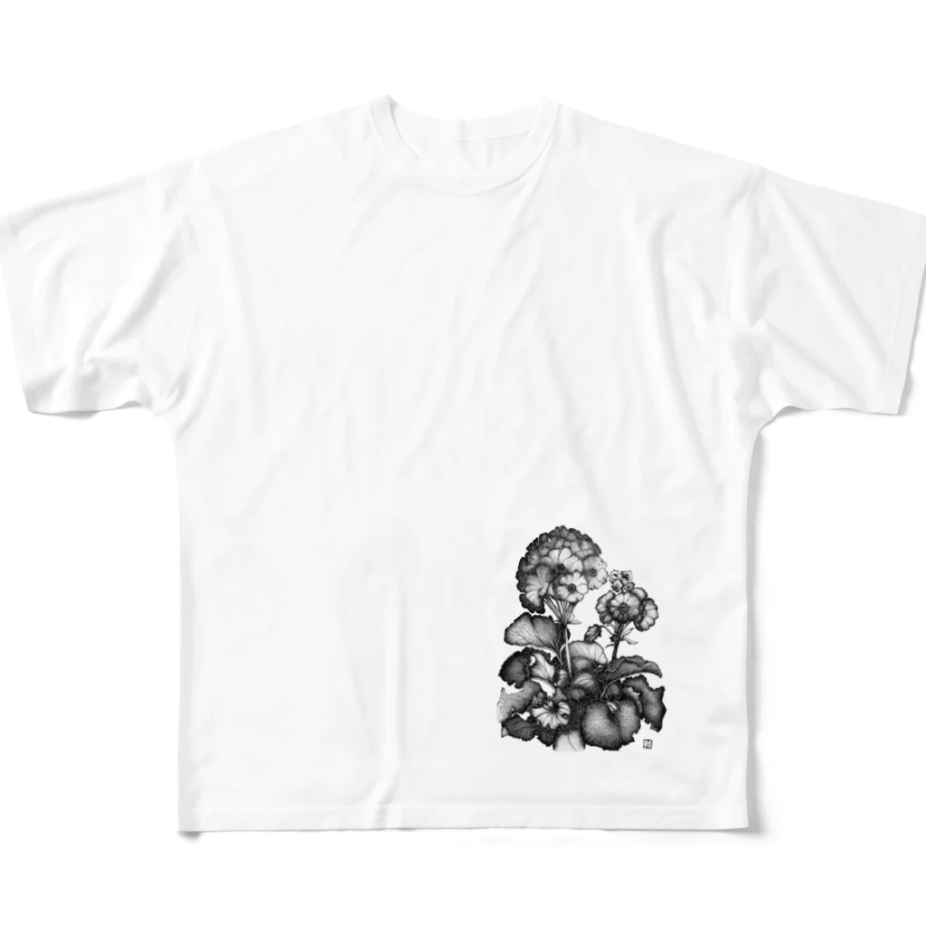 Neko-Usaのゼラニウム All-Over Print T-Shirt