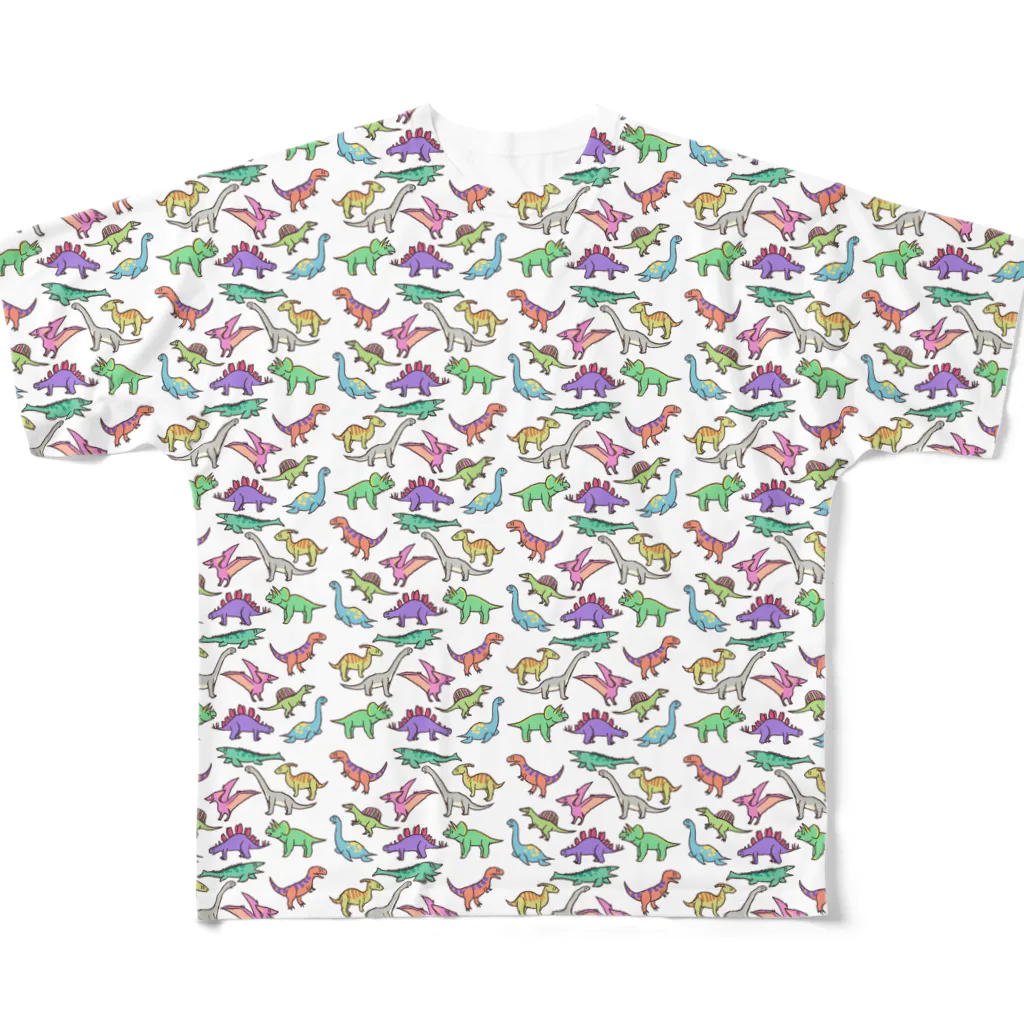 千森なつきののんきな恐竜たち All-Over Print T-Shirt
