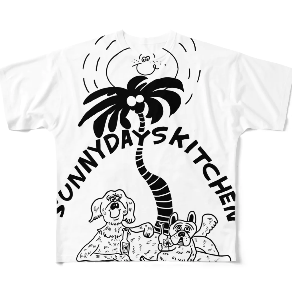 sunny days kitchenのサニーデイズキッチン　オリジナル フルグラフィックTシャツ
