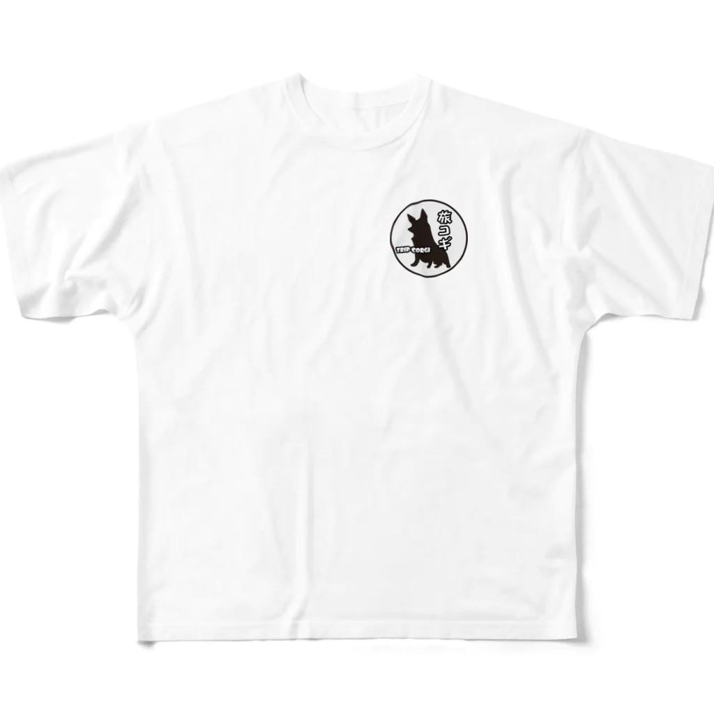 旅コギのシルエット旅コギ All-Over Print T-Shirt