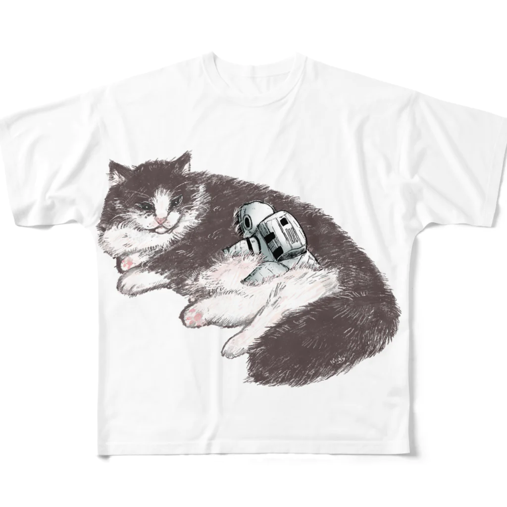 ばろうずのオブジェクト「猫」 フルグラフィックTシャツ