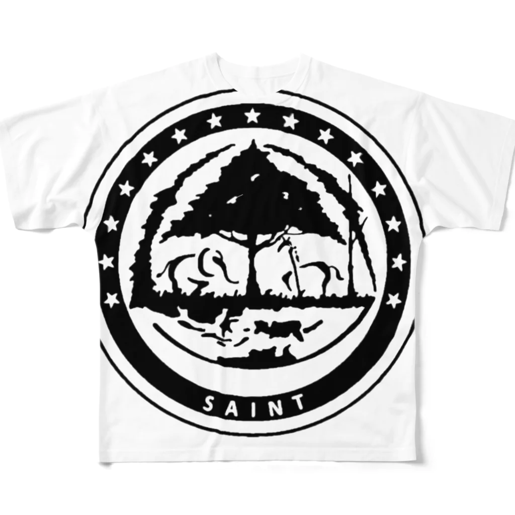 SaintのSaint フルグラフィックTシャツ