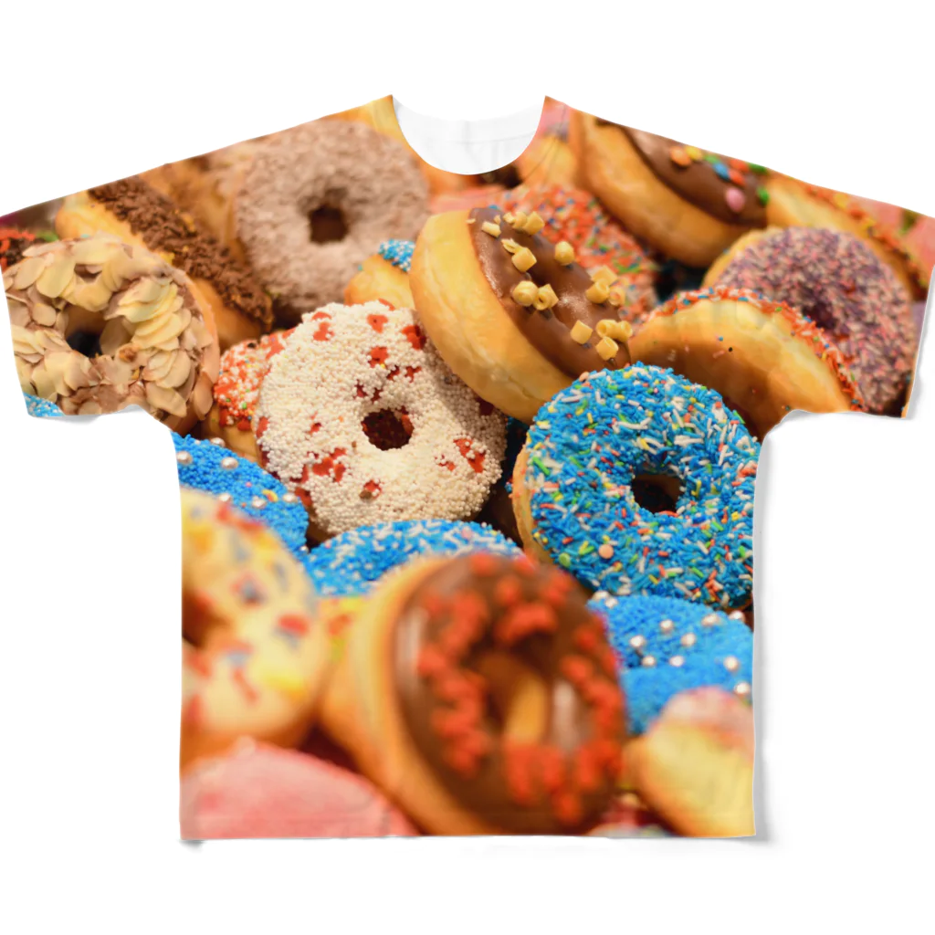 ブーブスエイリアンのDonuts フルグラフィックTシャツ