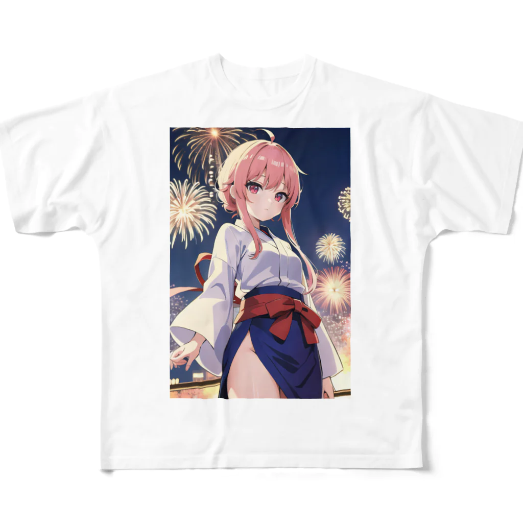 💕第52歩兵連隊💕の夏の女の子 フルグラフィックTシャツ