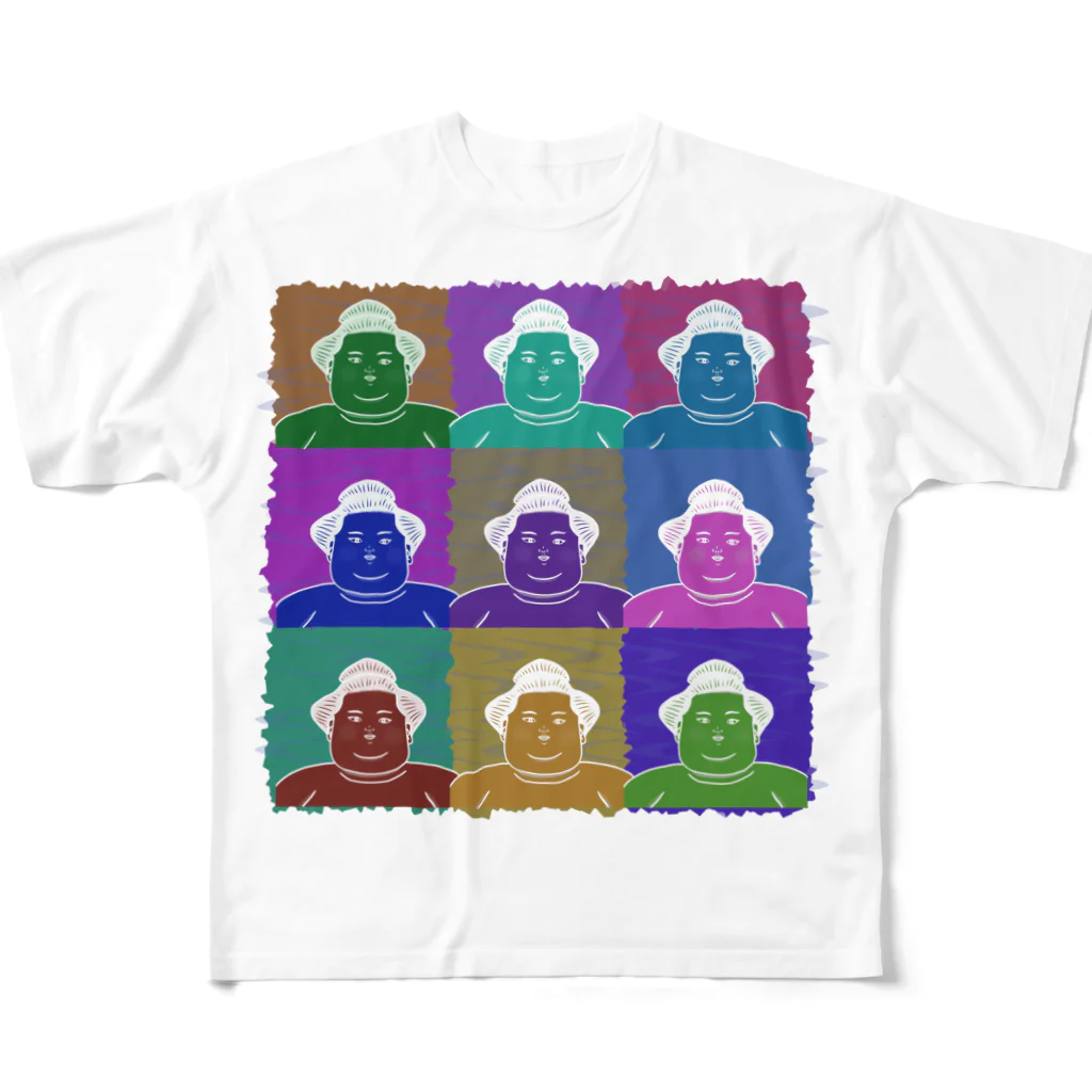 Heiwa_AriのSUMO WRESTLER (multicolor) フルグラフィックTシャツ