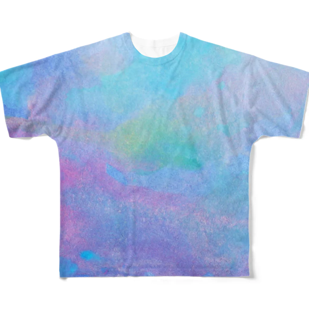 tailor P-cafe by HNPeerの夏の気持ち-blue All-Over Print T-Shirt