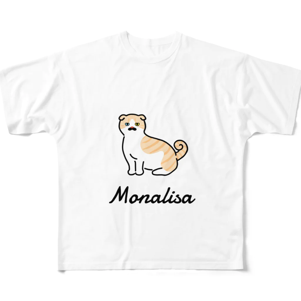 うちのこメーカーのMonalisa フルグラフィックTシャツ