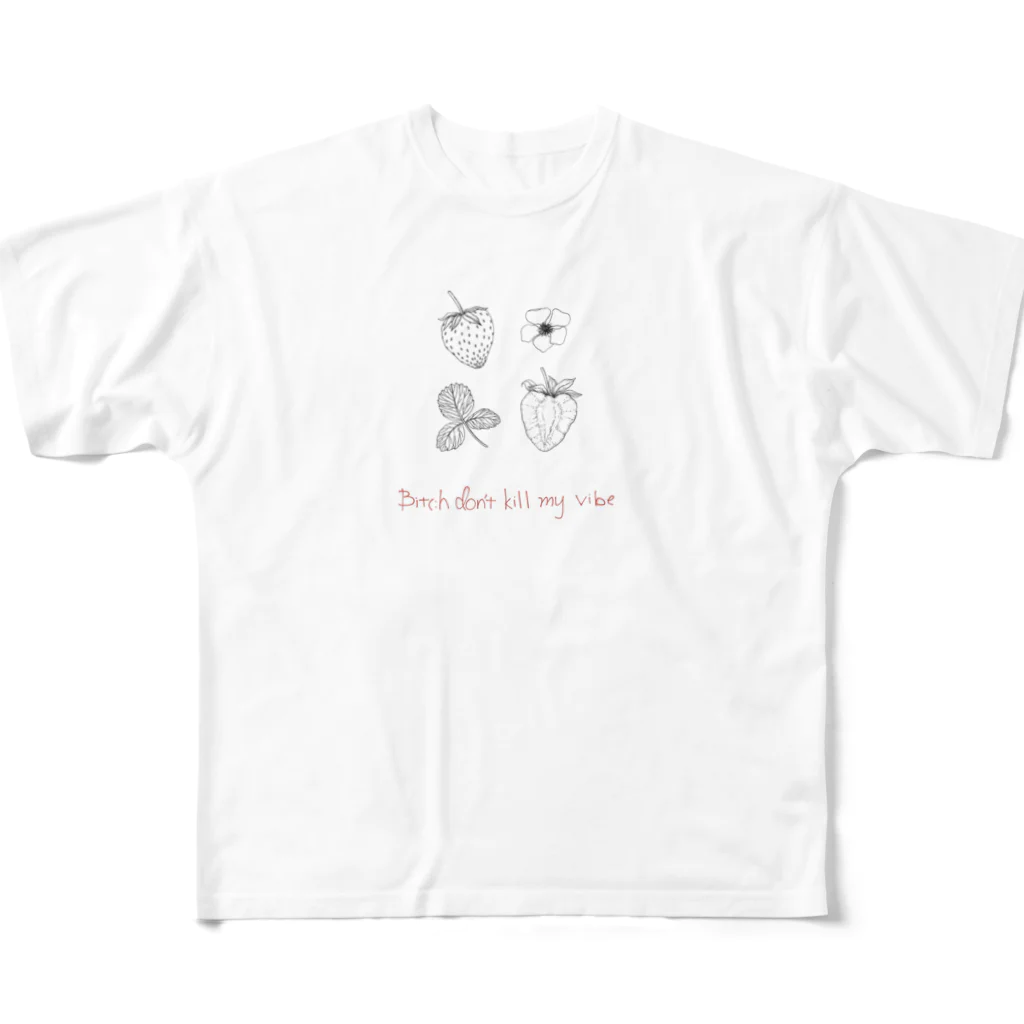 HxxのDon't kill my vibe feat.いちご家族 フルグラフィックTシャツ