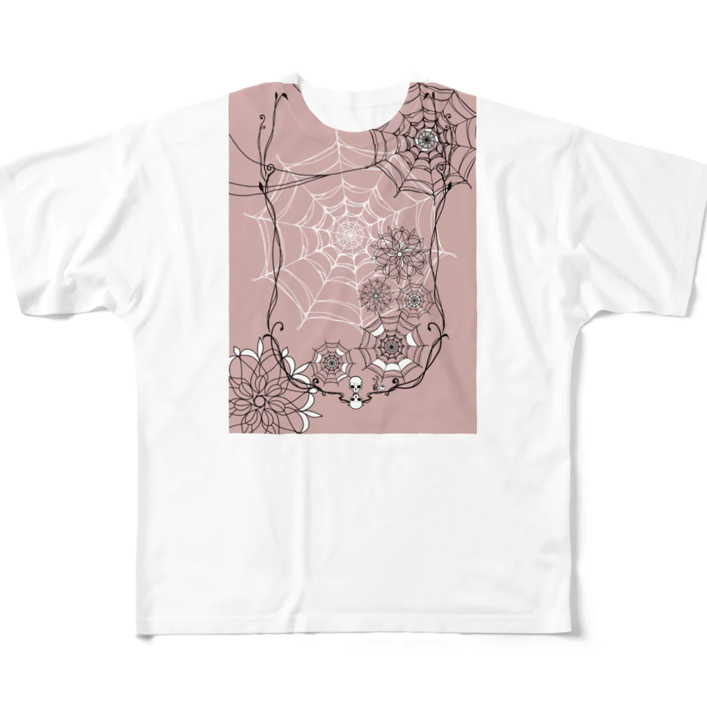 いちたすいちはのblack curve ピンク All-Over Print T-Shirt