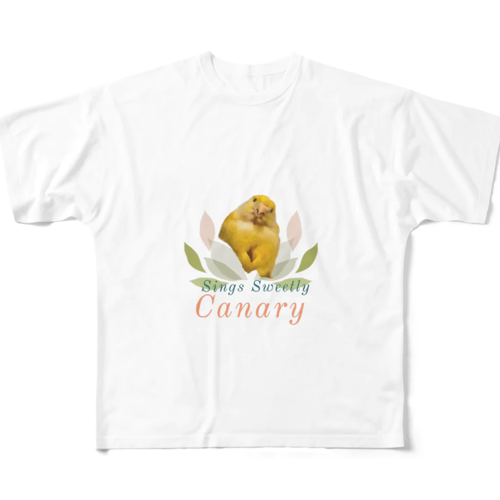 matatabi_koboのカナリア（レモン） フルグラフィックTシャツ