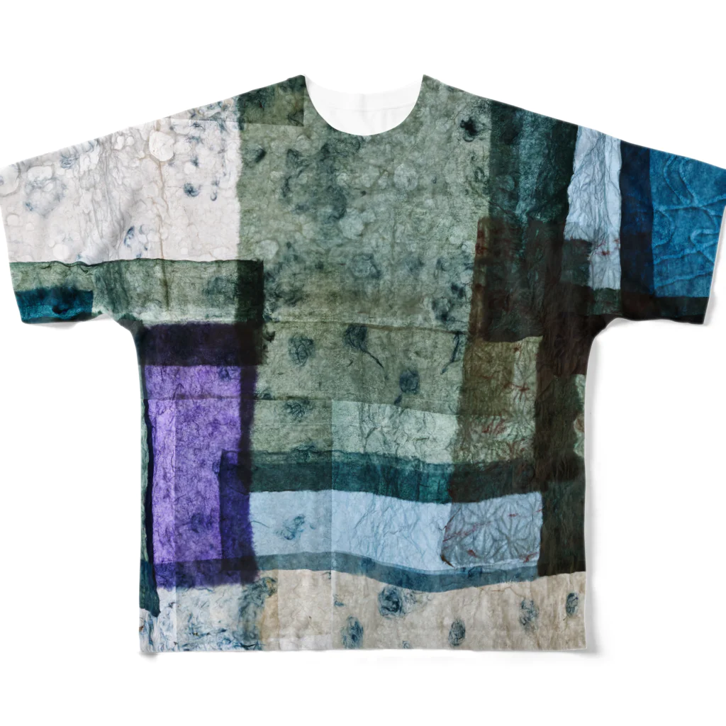 Warabi  Paper CompanyのKaze Ⅱ All-Over Print T-Shirt