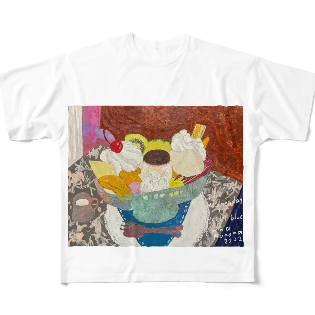 ennakonomaのennaプリアラ秋 フルグラフィックTシャツ