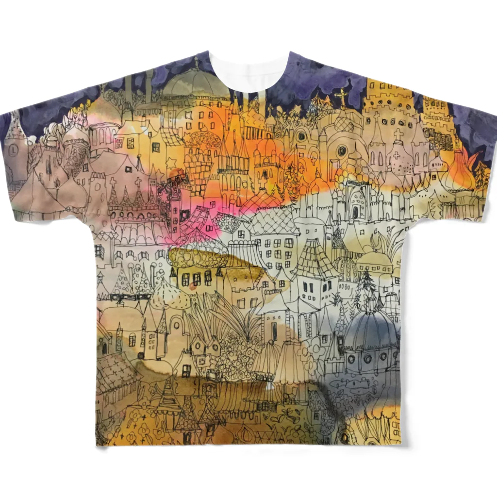 ennakonomaのバビローン All-Over Print T-Shirt