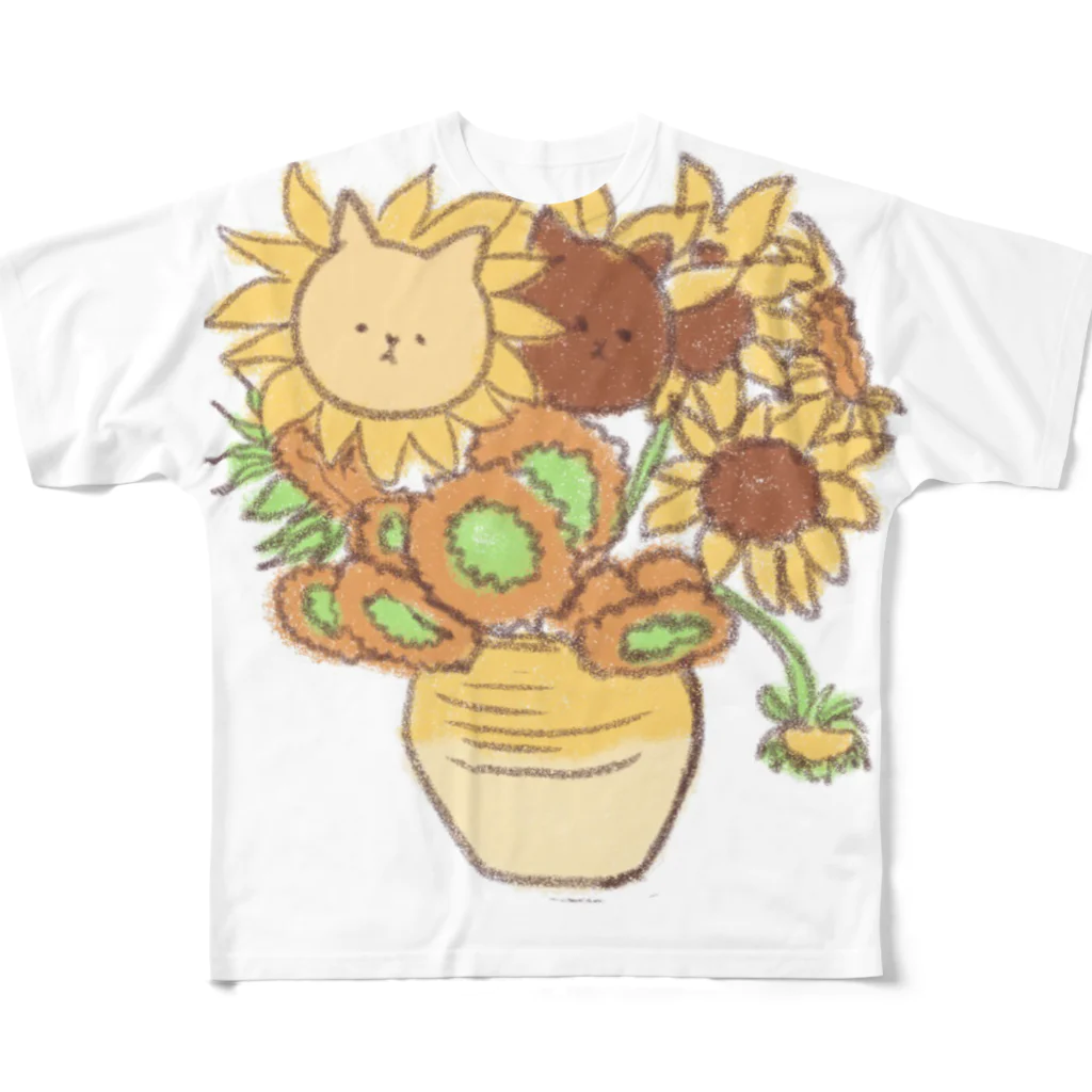 Aoko襲来のひまにゃり フルグラフィックTシャツ