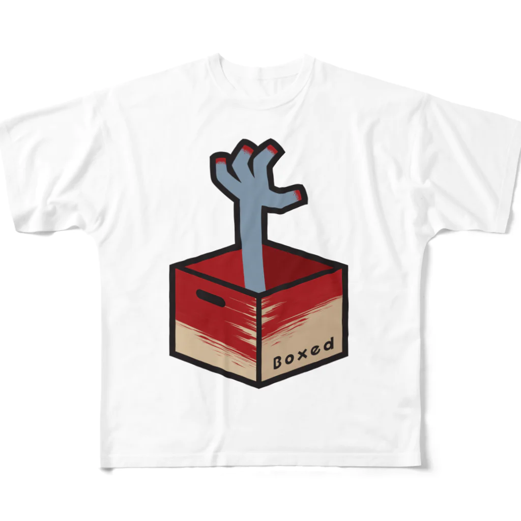 ツギハギ ニクの【Boxed * Horror】カラーVer フルグラフィックTシャツ