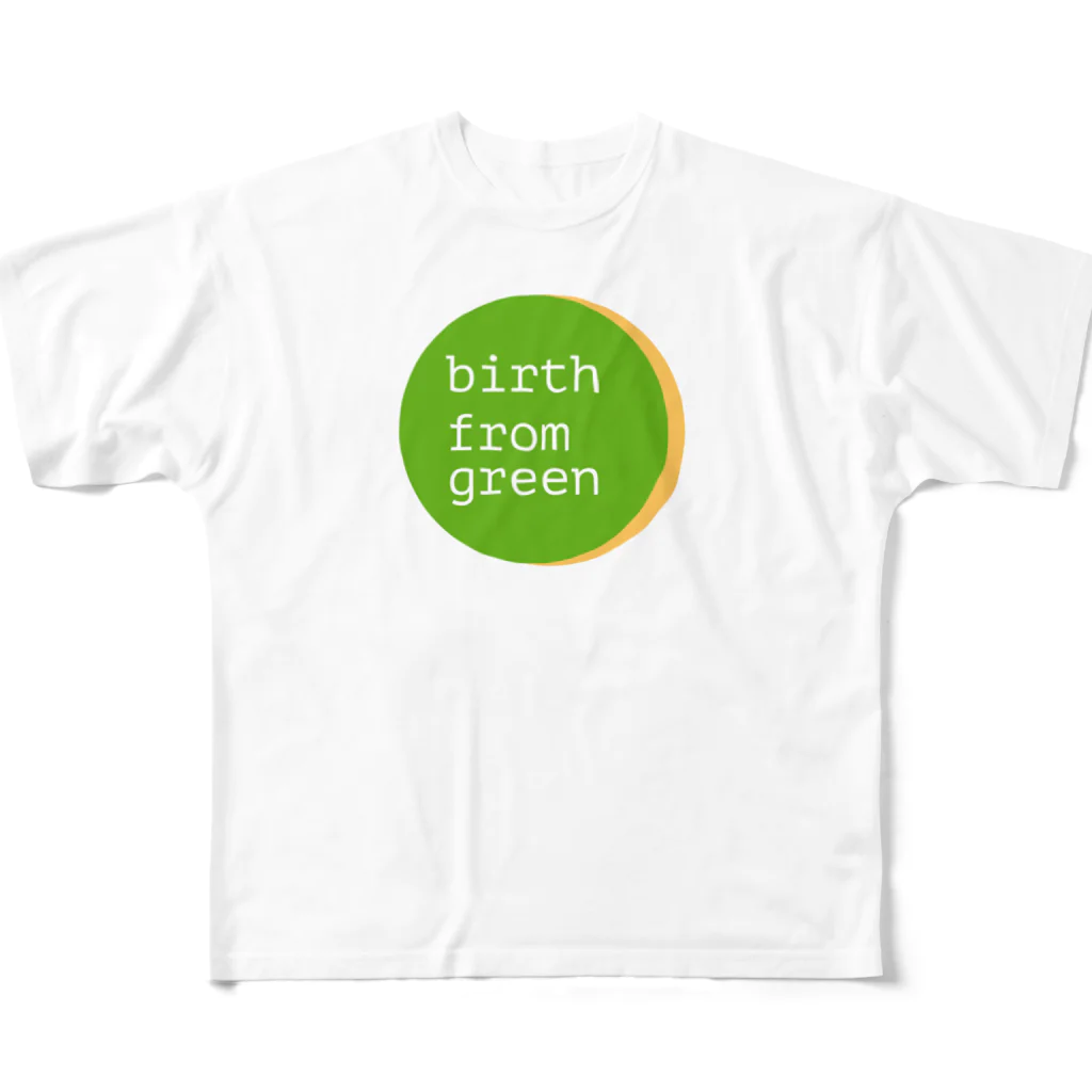 架空企業のTシャツ屋さんのback from green  フルグラフィックTシャツ