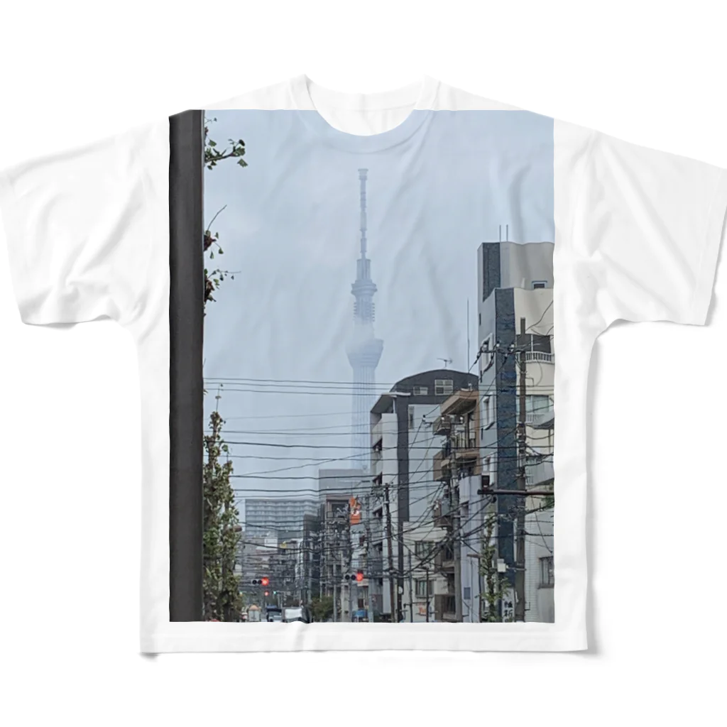 なまず屋の都会2 フルグラフィックTシャツ