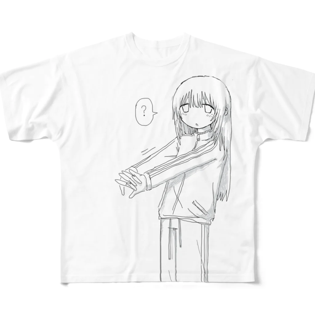 ニャムゴルフショップのジャージ姿のお姉ちゃん フルグラフィックTシャツ