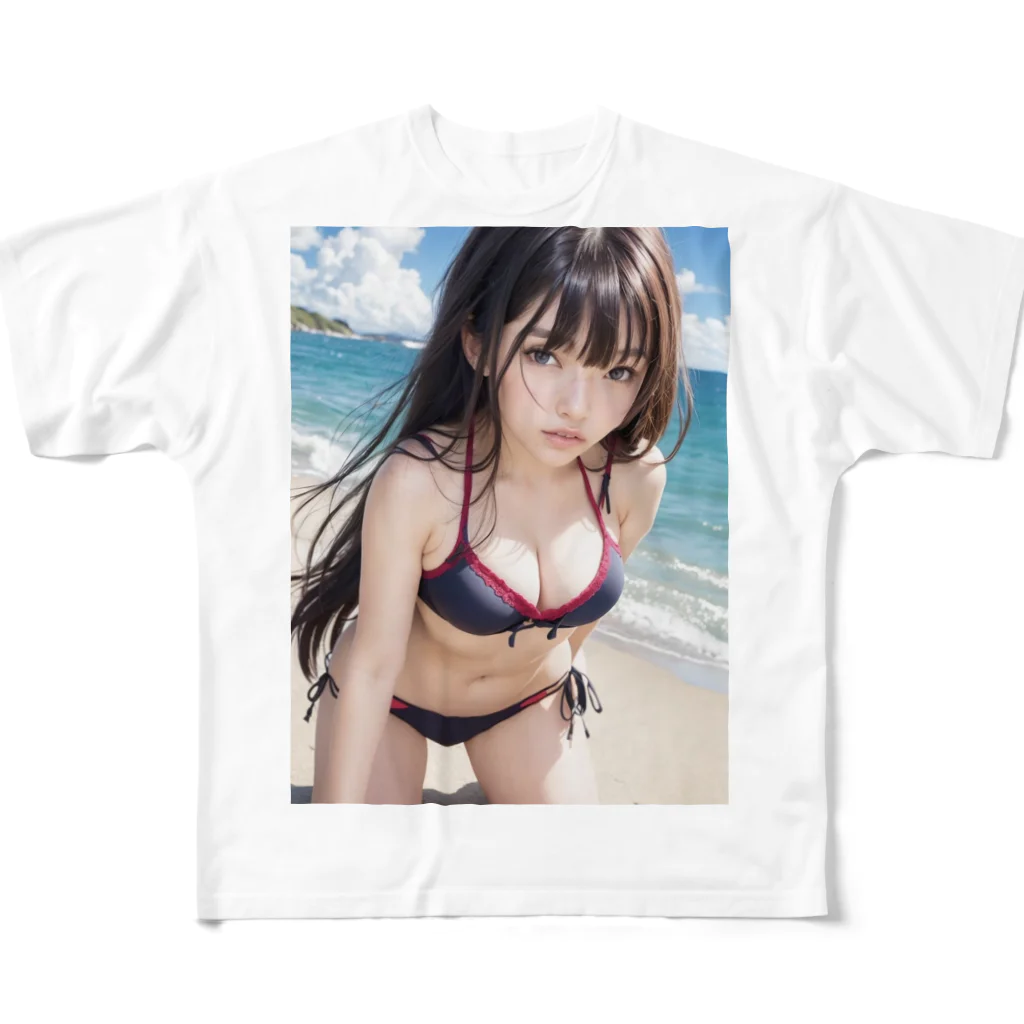 💕第52歩兵連隊💕の夏の美少女 All-Over Print T-Shirt