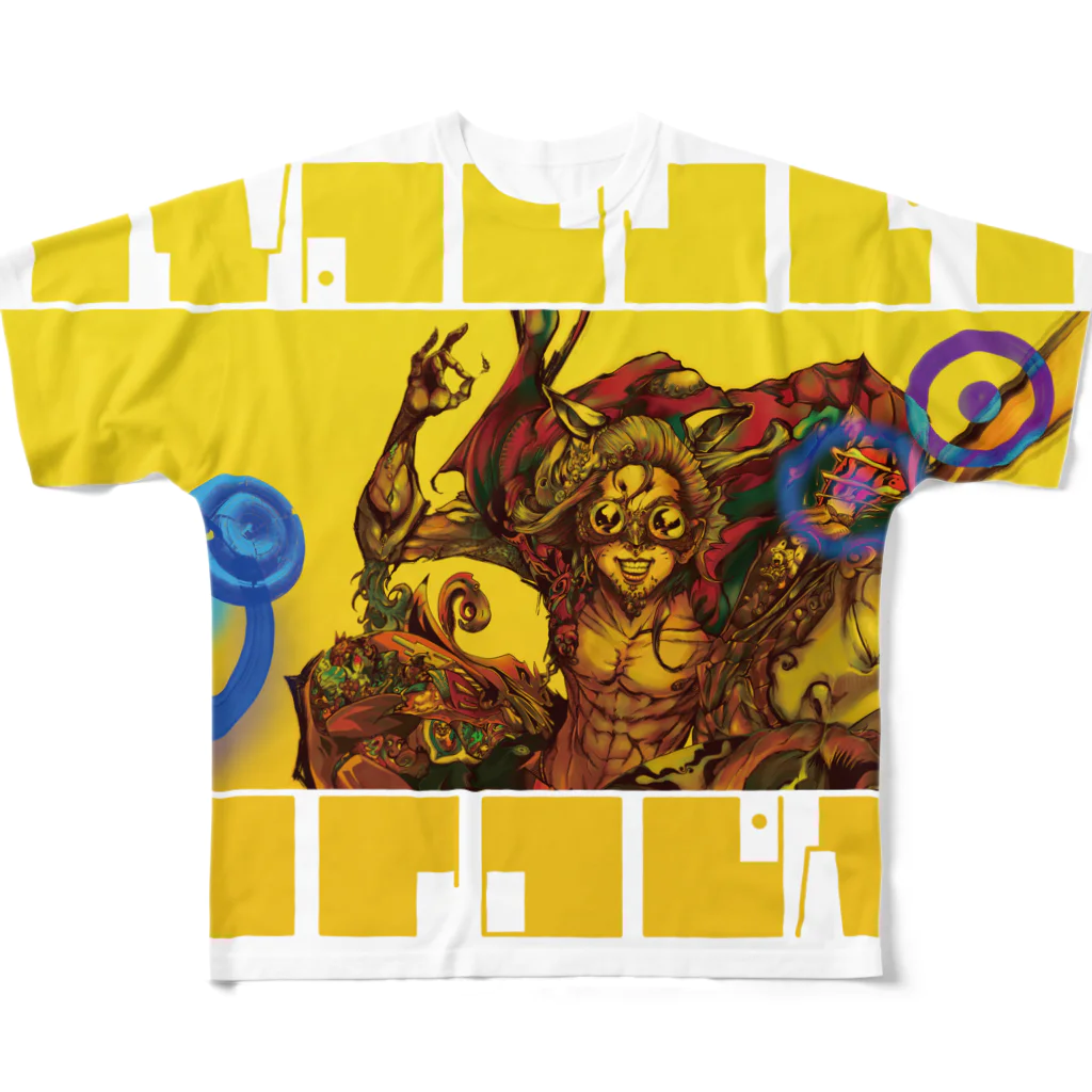 12Rの住人《nyaojet》のNYAOJET the Type  All-Over Print T-Shirt