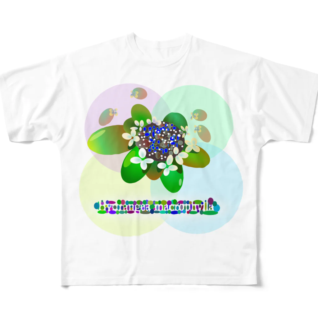 『NG （Niche・Gate）』ニッチゲート-- IN SUZURIの〇絵『額紫陽花h.t.』 フルグラフィックTシャツ