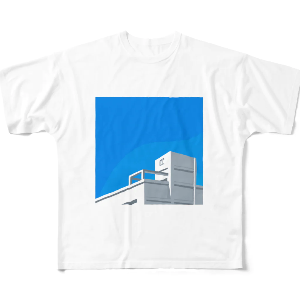 塗装作業員のBUILDING  All-Over Print T-Shirt